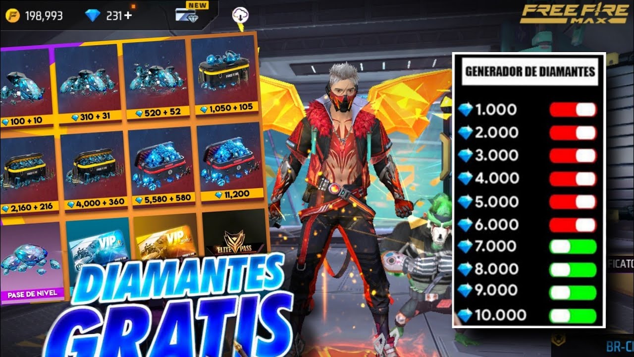 diamantes gratis en Free Fire